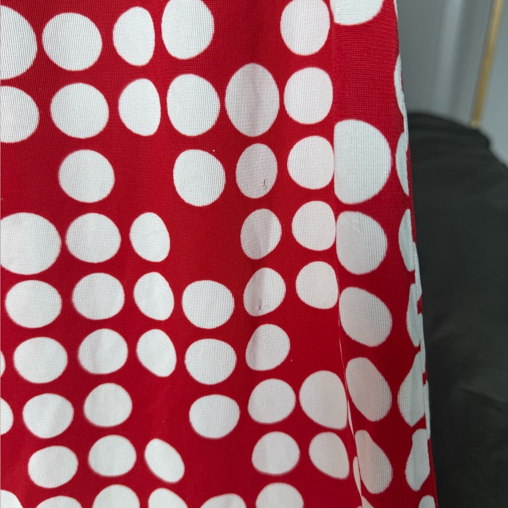 VINTAGE Julie Miller Polka Dot Long Sleeve Dress Sz XS Geometric Pop Art 60s 70s - Picture 6 of 8